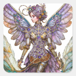 Bejeweled Sugar Plum Fairy Vierkante Sticker
