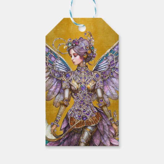 Bejeweled Suikerklokhuisfee Cadeaulabel (Voorkant)