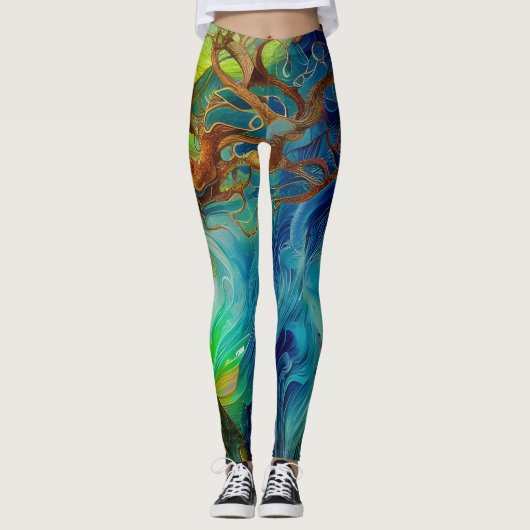 Bejeweled Tree of Life Leggings (Voorkant)
