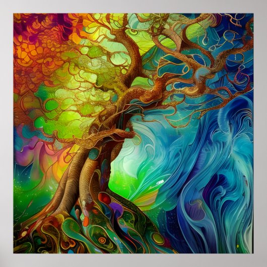 Bejeweled Tree of Life Poster (Voorkant)
