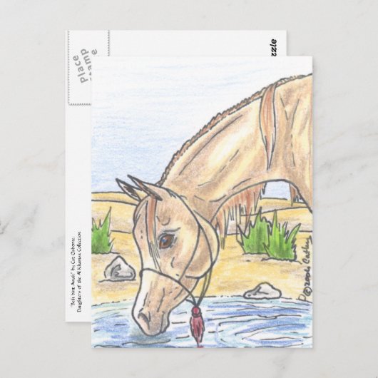 "Bejh bint Ahwa"  Briefkaart (Voorkant / Achterkant)