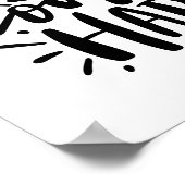 Bek iemand Happy voor Baker cadeau Poster (Hoek)