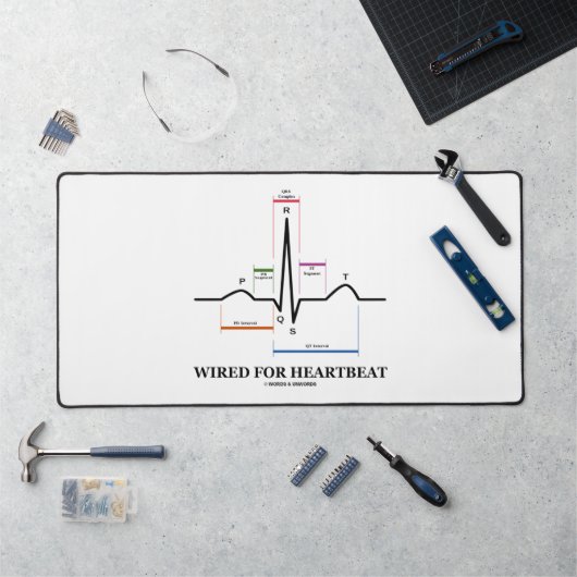 Bekabeld voor hartslag ECG/EKG Sinus Rhythm Bureaumat (Werkstation)