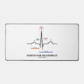 Bekabeld voor hartslag ECG/EKG Sinus Rhythm Bureaumat (Voorkant)