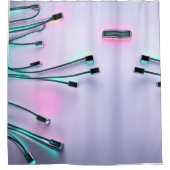 Bekabelde neon douchegordijn (Voorkant)