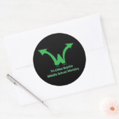 Bekabelde zwarte Sticker (Envelop)