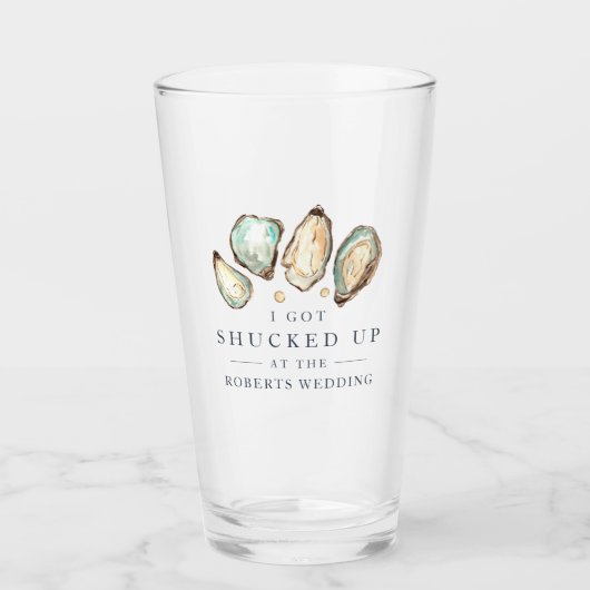 bekaf | Kust Oyster Wedding Favoriet Glas (Voorkant)