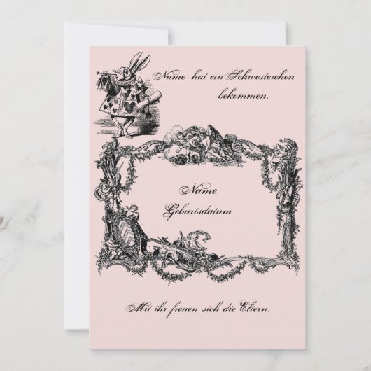 Bekanntgabe zur Geburt – Geburtskarte Kaart (Voorkant)