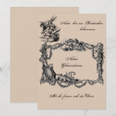 Bekanntgabe zur Geburt – Geburtskarte Kaart (Voorkant / Achterkant)