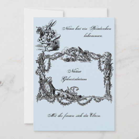 Bekanntgabe zur Geburt – Geburtskarte Kaart (Voorkant)