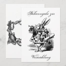 Bekanntgabe zur Vermählung Hochzeit – Invitation Kaart