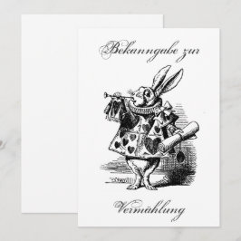 Bekanntgabe zur Vermählung Hochzeit – Invitation Kaart