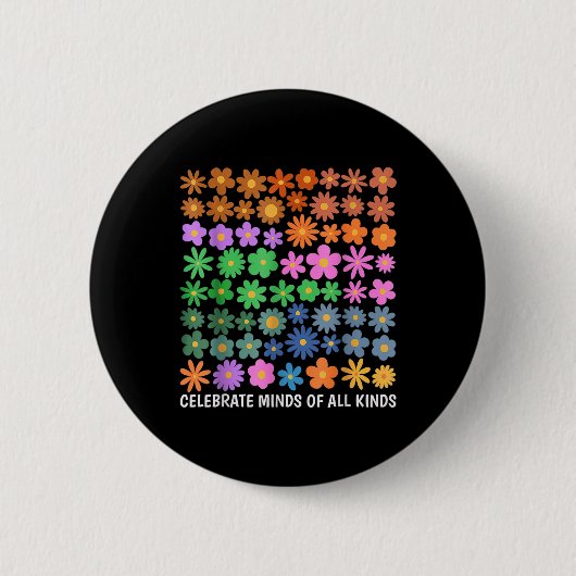 Bekeerling van allerlei soorten neurodiversiteitsa ronde button 5,7 cm (Voorkant)