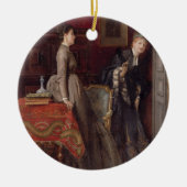 Bekeken (olie op het paneel) keramisch ornament (Voorkant)