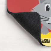 Beken grijs Perzisch Kat met moderne noot Muismat (Hoek)