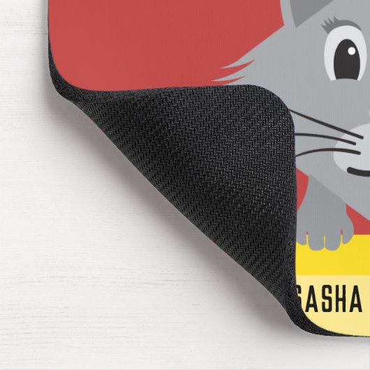 Beken grijs Perzisch Kat met moderne noot Muismat (Hoek)