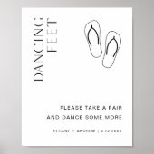 Beken met HARLOW Dancing Feet Weddenschap Teenslip Poster (Voorkant)