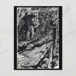 "Beken!" Oost-Indische inkt tekening, Briefkaart