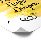 Beken 's nachts bijen poster (Hoek)