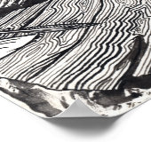 "Beken!" tekening in Oost-Indische inkt Poster (Hoek)