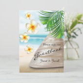 Beken van het gastboek - Weddenschap op de strand (Staand voorkant)