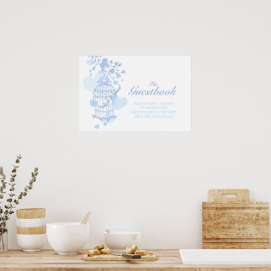 Beken van het weddenschap op het gastenboek liefhe poster (Keuken)