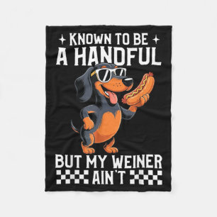 Bekend als een handvol, maar Weiner is niet grappi Fleece Deken