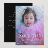 Bekend in de afsluitingskondiging COVID Birth Anno Aankondiging (Voorkant / Achterkant)