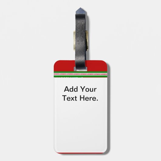 Bekend in het Bagagelabel van Italië (Achterkant verticaal)