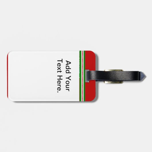 Bekend in het Bagagelabel van Italië (Achterkant horizontaal)