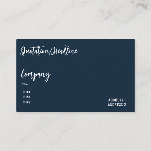 Bekend Japans zee uitzicht Visitekaartje (Achterkant)