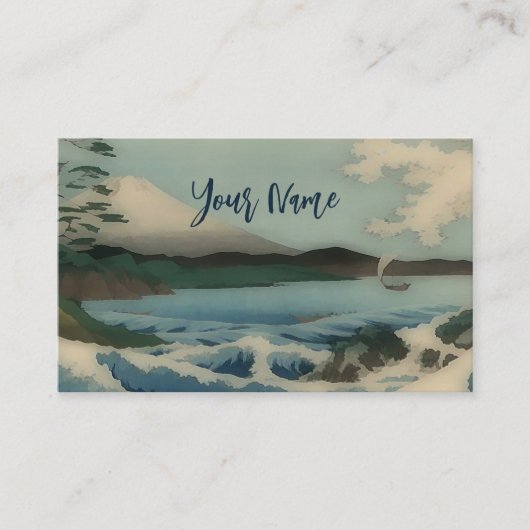 Bekend Japans zee uitzicht Visitekaartje (Voorkant)