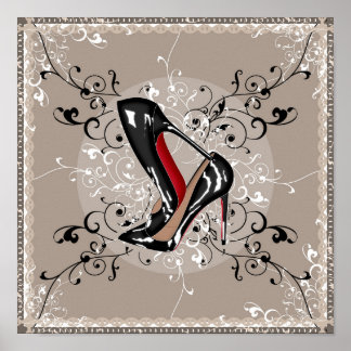 BEKEND rode bodemschoenen SILK SCARF STYLE Poster
