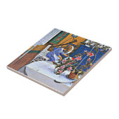 Bekend schilderij, Interieur met een cactus Tegeltje (Zijkant)