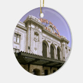 Bekend treinstation keramisch ornament (Links)