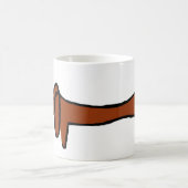 Bekende Abstracte bruine Dachshund Koffiemok (Center)