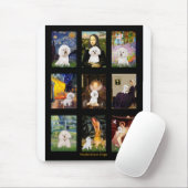 Bekende Art Bichon Frise Composite Muismat (Met muis)