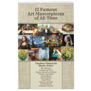 Bekende Art Masterstukken uit de hele tijd Kalender