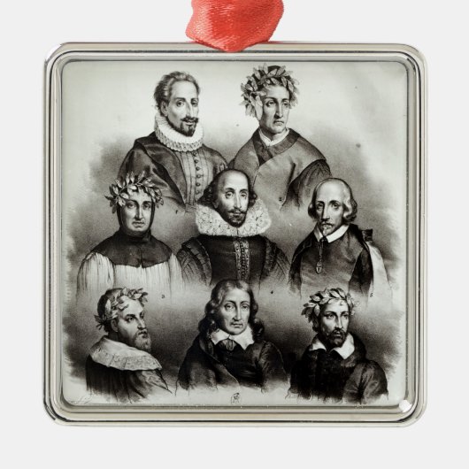Bekende auteurs, 1833 metalen ornament (Voorkant)