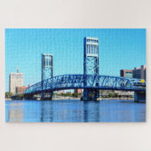 Bekende blauwe brug legpuzzel (Horizontaal)