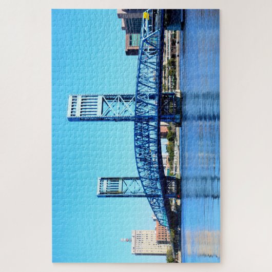 Bekende blauwe brug legpuzzel (Verticaal)