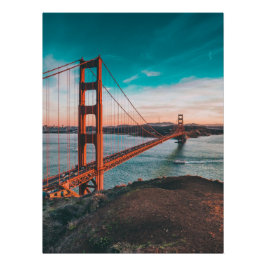 Bekende Bridge-Afbeeldingen met beroemde Bridge-fo Perfect Poster