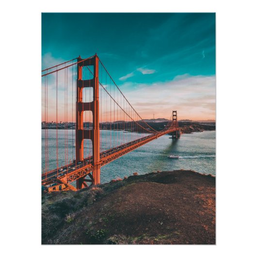 Bekende Bridge-Afbeeldingen met beroemde Bridge-fo Perfect Poster (Voorkant)