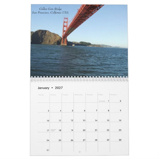 Bekende bruggen 2015 kalender (Jan 2027)