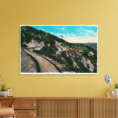 Bekende cirkelbrug, Mt. LoweMt. Lowe, CA Canvas Afdruk (Insitu (Woonkamer))