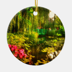 Bekende Claude Monet Giverny Pond Lilies Keramisch Ornament
