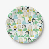 Bekende componisten papier borden papieren bordje (Voorkant)