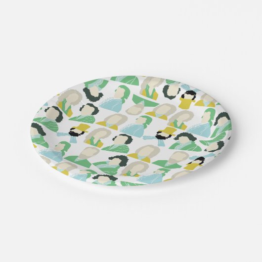 Bekende componisten papier borden papieren bordje (Gekanteld)