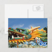 Bekende draak in Haw Par Villa in Singapore-Azië Briefkaart (Voorkant / Achterkant)