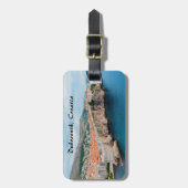 Bekende Dubrovnik - Oude dakpannen en muren - Kroa Bagagelabel (Voorkant verticaal)